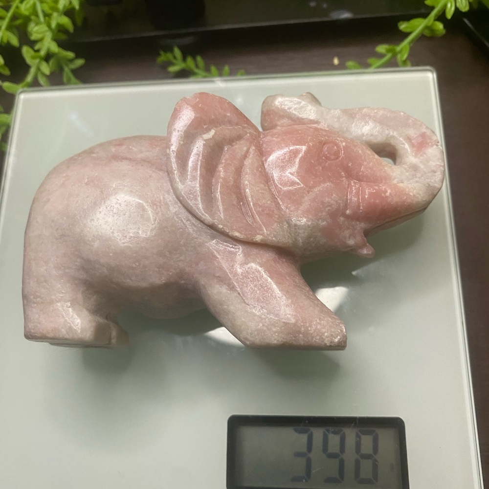 Pink Opal Elephant - Picture 4 of 7